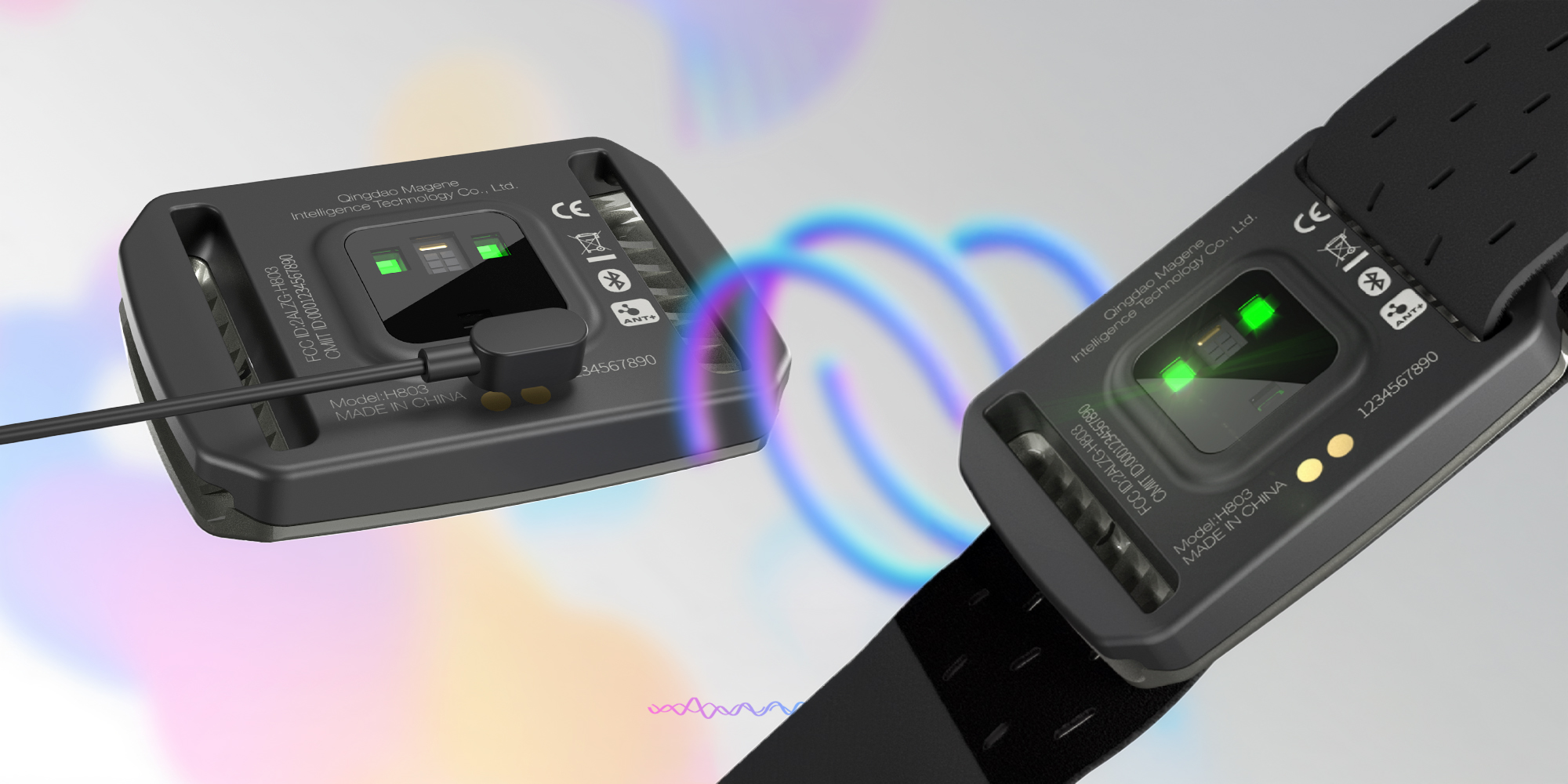 Opaska na rękę z czujnikiem tętna Magene H803